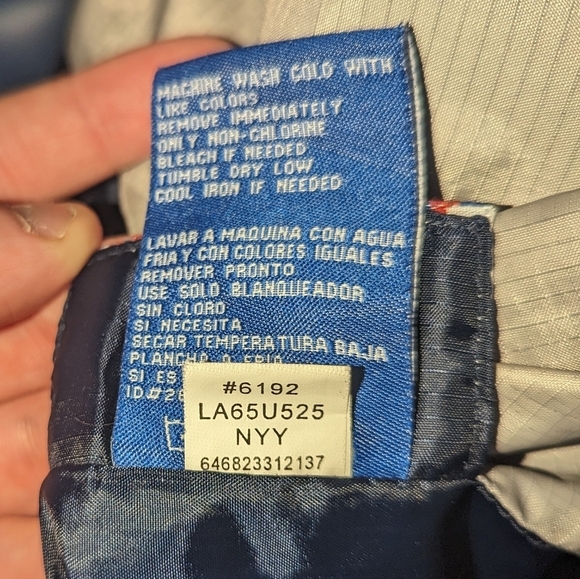 Vintage MLB 1990s New York Yankees Reversible windbreaker/Fleece 2XL - Picture 9 of 9